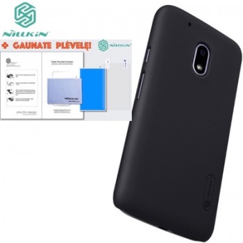 Frosted shield juodas dėklas Nillkin (Moto G4 Play)